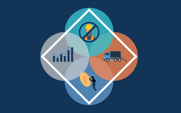 supply chain diamond infographic