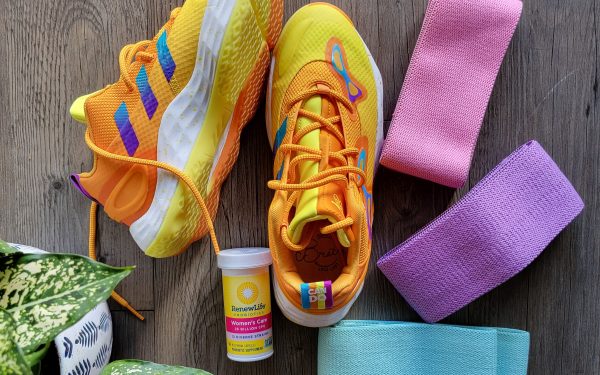 Running shoes, bands and probiotics